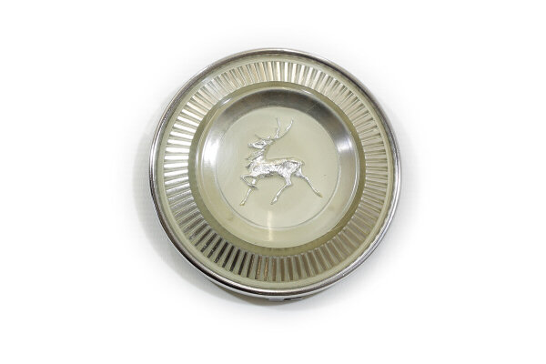 Hupenknopf Wolga M21 silber. Neu Original.