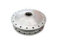 Radnabe Dnepr K750 neuwertig silber pulverbeschichtet