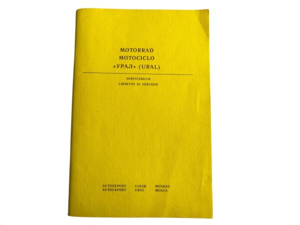 Servicebuch Serviceheft original unbenutzt Ural deutsch + italienisch