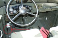 Abdeckung für den Fußschalter Fernlicht GAZ69,...