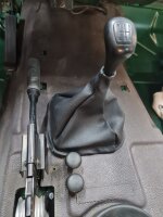 Schaltmanschette Schaltsack Mercedes Wolf G Klasse W460 W461 Nagelneu Kunstleder Schwarz