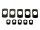 Gummiunterlagen Türgriffe Mercedes G-Klasse W460 W461 5 Türer