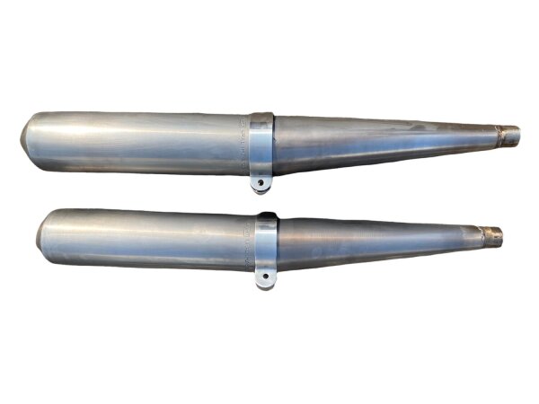 Auspufftöpfe Auspuffanlage VA Ural IMZ 8.123 original Edelstahl e12 geprüft