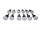 Clip Satz Grau Himmel Spreizniete Mercedes G-Klasse W460, W461
