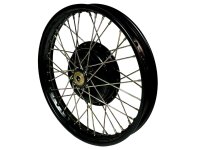 Rad, Felge für M72, CJ Radelli schwarz, Nabe schwarz.