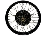 Rad, Felge für M72, CJ Radelli schwarz, Nabe schwarz.