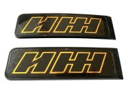 Emblem Logo IZH Planeta Jupiter Benzintank. Satz.