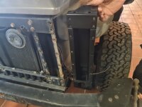 Stehwand Säule Radeinbau links Mercedes G-Klasse...