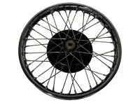 Rad, Felge für M72, CJ Radelli chrom, Nabe schwarz.