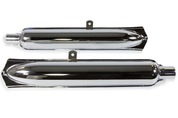 Auspufftöpfe Fischschwanz Verchromt Ural M61, M62 EU Herstellung. Top Qualität.