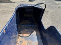 Beiwagenboot blau mit Linierung Patina Dnepr, Ural, M72, K750