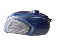 Benzintank Dnepr dunkelblau liniert