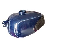 Benzintank Dnepr dunkelblau liniert