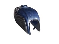 Benzintank Dnepr dunkelblau liniert