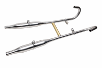 Auspuffanlage Dnepr original Zigarre Interferenzrohr verchromt