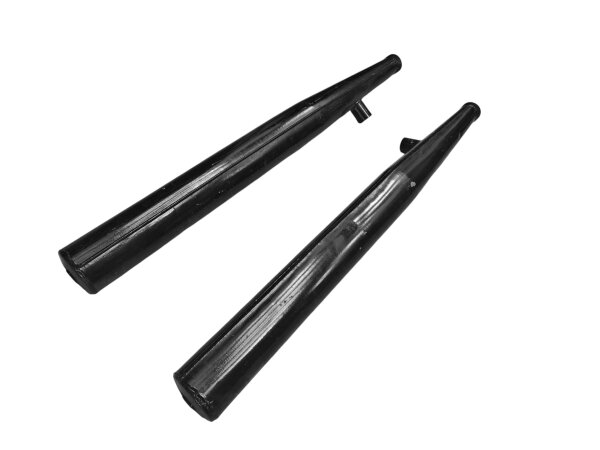 Auspufftöpfe Dnepr schwarz lackiert original neu