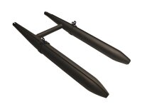 Auspuffanlage Dnepr schwarz OHV 2in2 EU-Herstellung