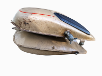 Benzintank Dnepr beige rot liniert gebraucht