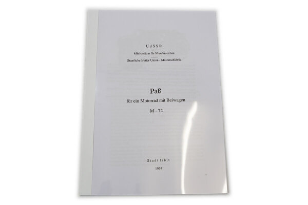 Betriebsanleitung M72.