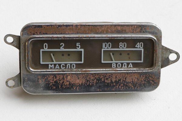 Anzeige Öl/Wasser Moskwitsch 403, 407. Gebraucht.