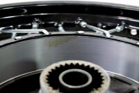 Rad Dnepr, K750 Radelli Felge schwarz, Nabe ausgedreht.