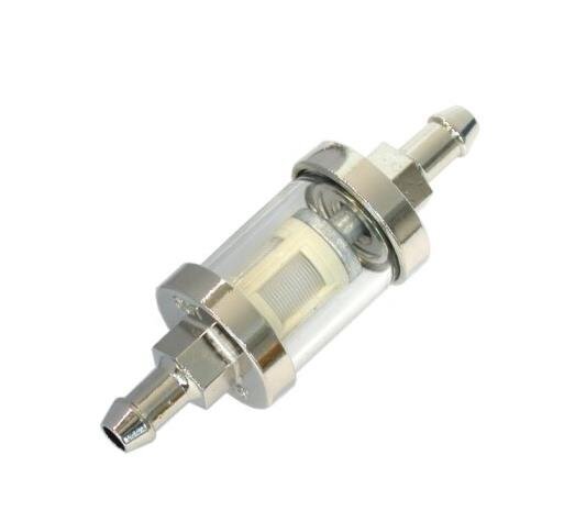Kraftstofffilter Benzinfilter 8 mm chrom