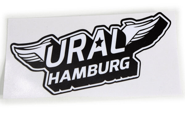 Aufkleber Ural-Hamburg. Flügel.