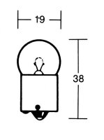 Glühbirne 6V 10W.