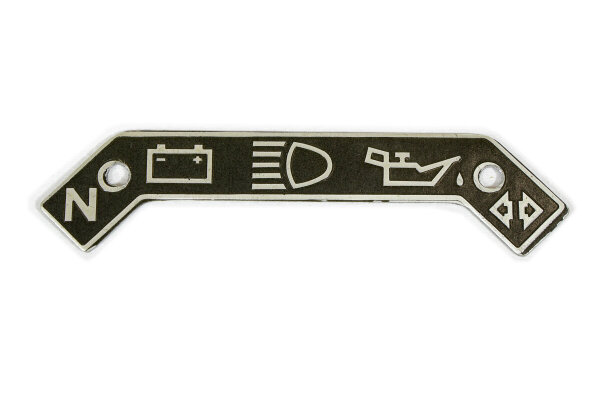 Typenschild Armaturenbrett Dnepr.