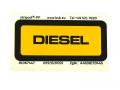 Tank Aufkleber Sticker Diesel Tankklappe Mercedes G-Klasse W460 W461 W463 